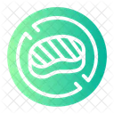 No Meat Meat Vegan Icon