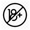 No Minors Age Restriction Adult Only Icon