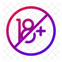 No Minors Age Restriction Adult Only Icon