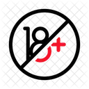 No Minors Age Restriction Adult Only Icon