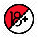 No Minors Age Restriction Adult Only Icon