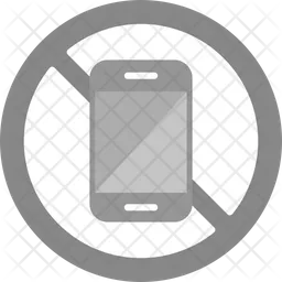 No Mobile Phone  Icon