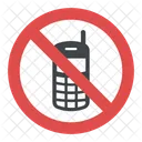 No Mobile Sign Icon
