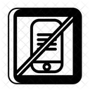 No Mobile Use On Airplane No Mobile Exhibition Icon