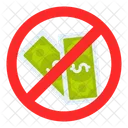 No Money Currency Dollar Icon