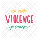 No more violence please  Icon