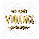 No More Violence Please Peace And Love Love Icon