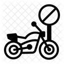 No Motorcycle Bike Parking Icon