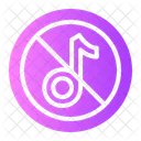 No Music Warning Sign Signaling Icon