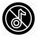 No Music Warning Sign Signaling Icon