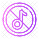 No Music Warning Sign Signaling Icon