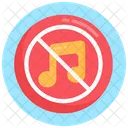 Avoid Music No Music No Song Icon
