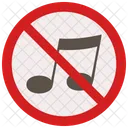 No Music Sign Icon