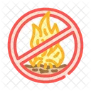 No Open Fire Icon