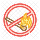 No Open Fire Icon