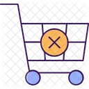 No Order Empty Cart Shopping Trolley Icon