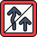 No Overtaking Forbidden Arrow Icon