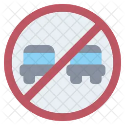 No Overtaking  Icon