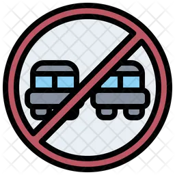 No Overtaking  Icon
