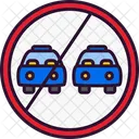 No Overtaking No Overtake Icon