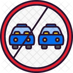 No Overtaking  Icon