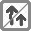 No Overtaking Forbidden Arrow Icon