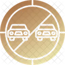 No Overtaking Traffic Sign Icon