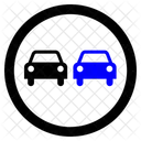 Car No Overtaking Overtaking Icon