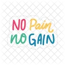 No pain no gain  Icon