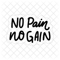 No pain no gain  Icon