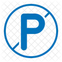 No Parking Warning Sign Signaling Icon