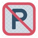 No Parking Traffic Sign Signaling Icon