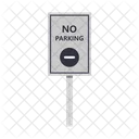 No Parking Prohibition Forbidden Icon