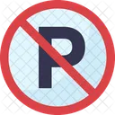 No Parking Sign Prohibition Icon