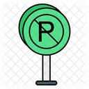 No Parking Sign Car Icon