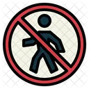 No Pedestrians  Icon