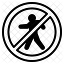 No Pedestrians Road Sign Traffic Signs Icon