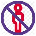 No People Man Not Allowed People Not Allowed Icon