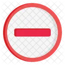 No Permitido Prohibido Sin Entrada Icono