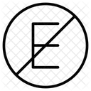 No Permitido Bloquear Firmar Icono