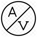 No Permitido Bloquear Firmar Icono