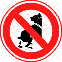 No Se Permiten Excrementos De Mascotas No Se Permiten Cachorros Prohibido Icono