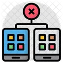 電話なし、携帯電話なし、スマートフォンなし アイコン