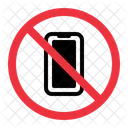 No Phone Prohibition Forbidden Icon