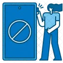 No Phone Phone Prohibition Icon