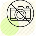 No Photography Minimal Outline Icon