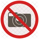 No Photography Sign Icon