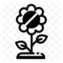 No Picking Plucking Flower Icon