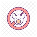 No Pork Pig Icon