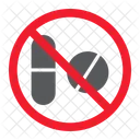 Pill Drug Stop Icon